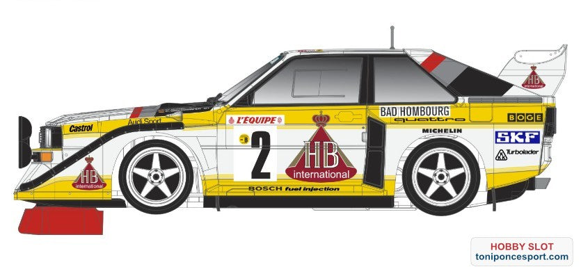 A. Quattro S1 E2 #2 Rally Montecarlo 1986 - Anglewinder In-Flex 2.0 Chassis