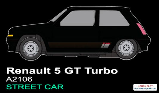 Renault 5 GT Turbo Street Car Negro.
