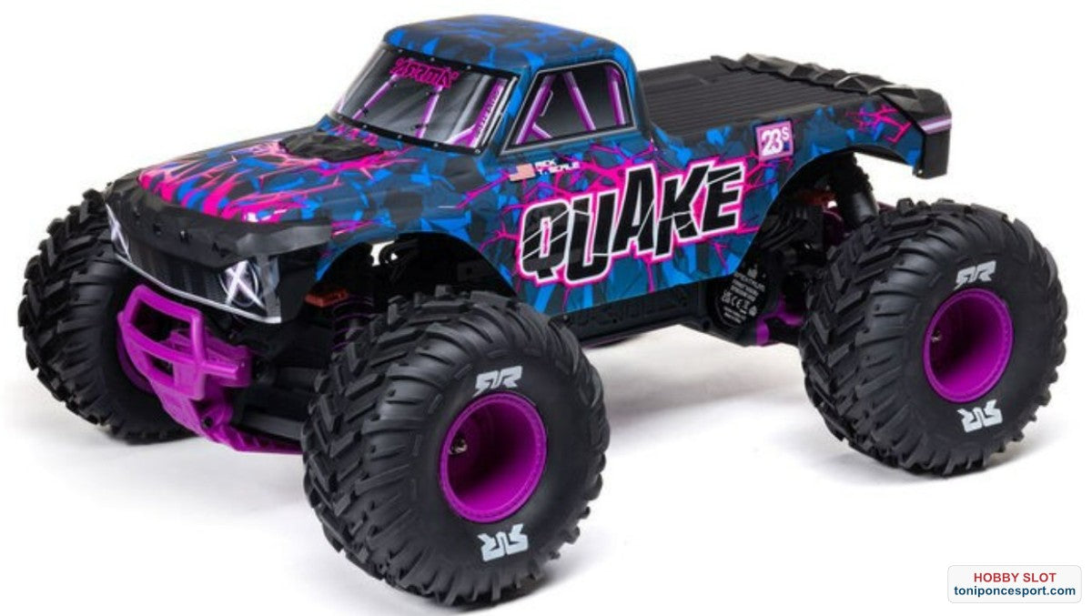 QUAKE 223S DSC 2WD RTR Brushless Monster Truck Purple 1/10