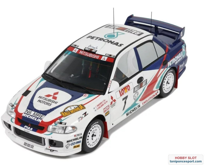 MITSUBISHI LANCER EVO III GR. A WHITE T. MAKINEN RALLY AUSTRALIA 1996