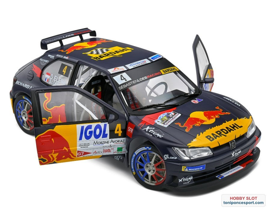 Peugeot 306 Maxi Red Bull N º4 Rally Mont Blanc 2021 S. Loeb - D. Elena