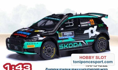 ŠKODA FABIA RALLY2 (2023) #22 Winner WRC2 Safari Rally Kenya 2024