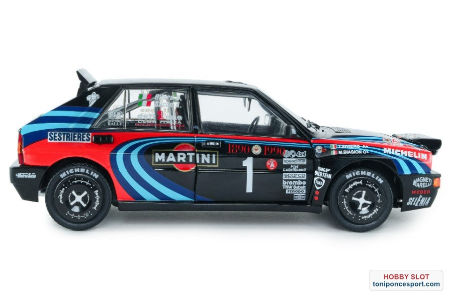 Lancia Delta HF Integrale HOMENAJE A BIASON Rallye Montecarlo 1990 A.SACCO
