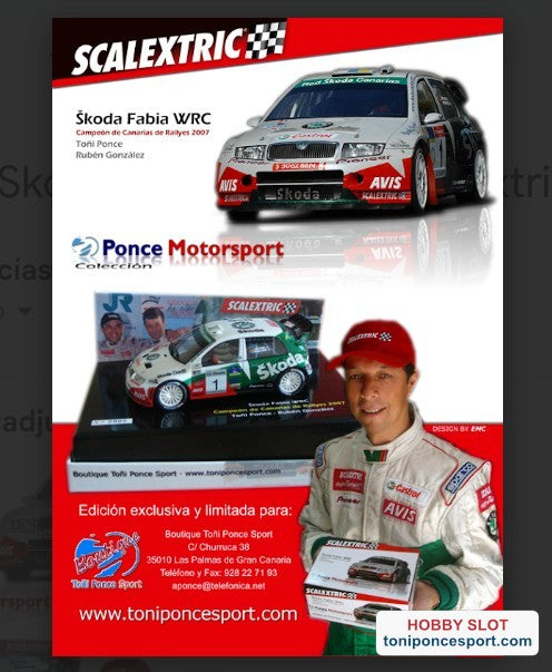 Skoda Fabia WRC Campeón de Canarias 2007 "Toñi Ponce - Ruben Glez."
