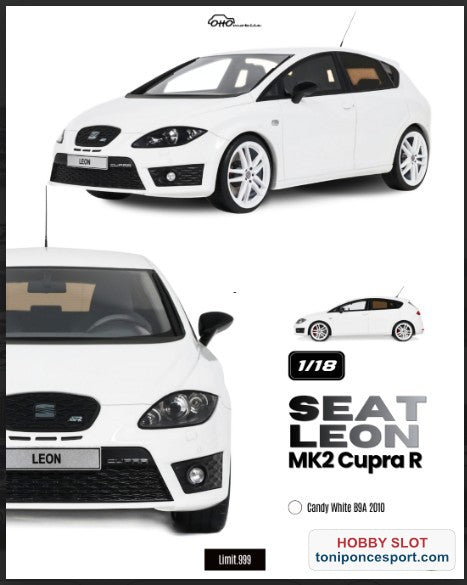 SEAT LEON MK2 CUPRA R CANDY WHITE B9A 2010
