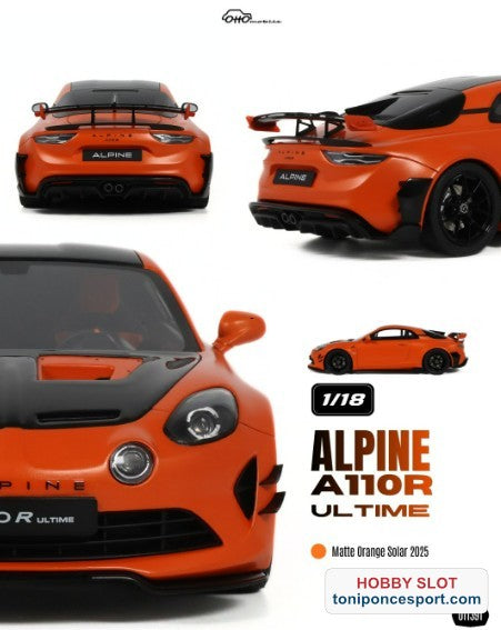 ALPINE A110R ULTIME MATTE ORANGE SOLAR 2025