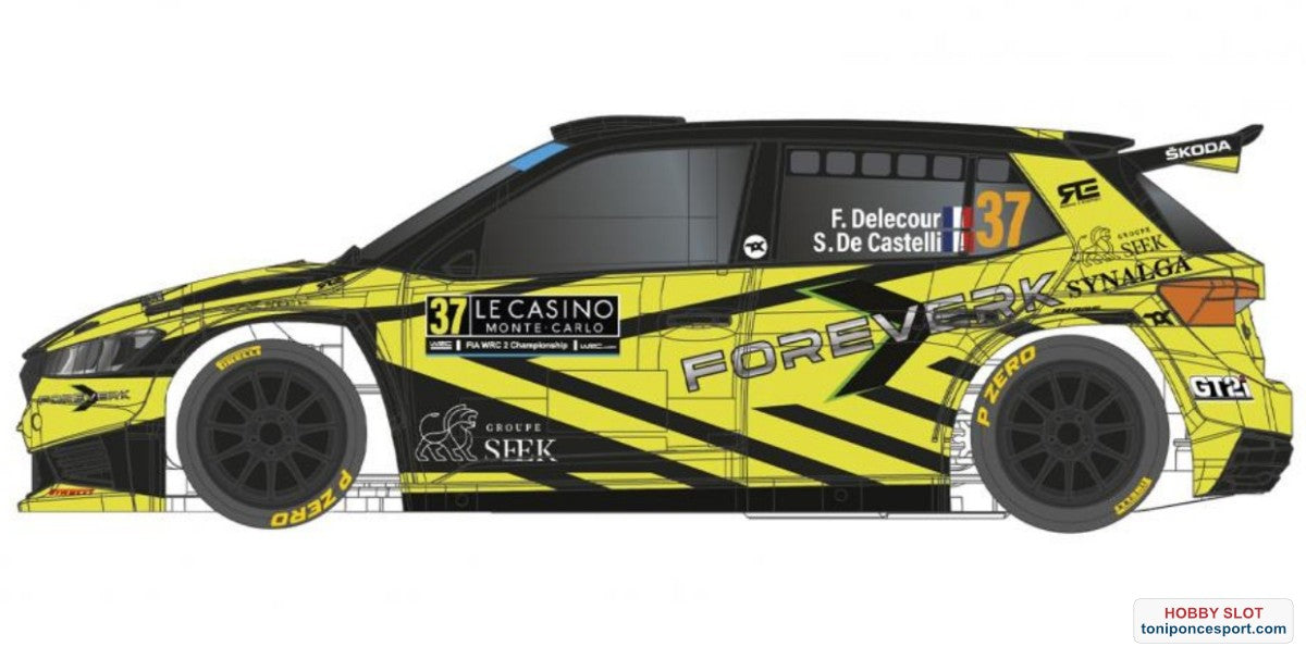 Skoda Fabia Rally2 Rally Montecarlo 2023 #37 - F. Delecour - R Version