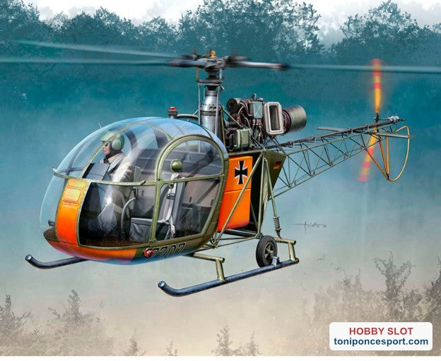 Helicóptero Alouette II 1:32