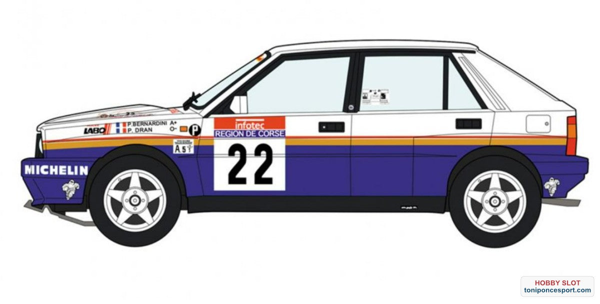 Lancia Delta HF Integrale 16v. Tour de Corse 1990 #22.
