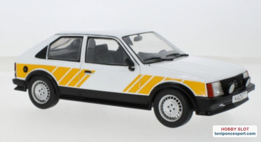 Opel Kadett D SR 1983 Blanco / Amarillo Decorado 1:18