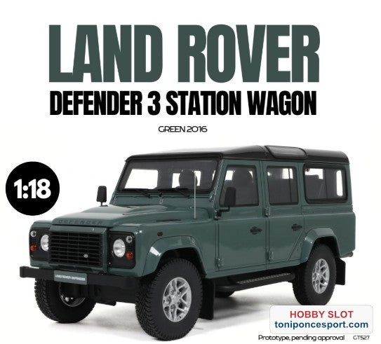 LAND ROVER DEFENDER 3 STATION WAGON GREEN 2016