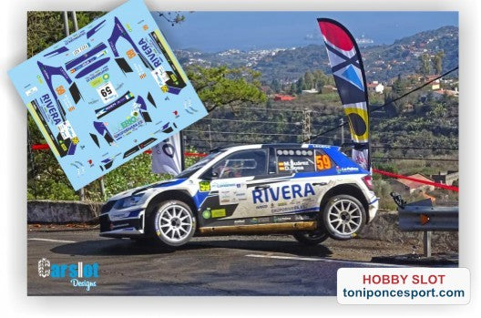 Calca Skoda Fabia R5 M. Suarez & D. Sosa Rallye Islas Canariass 2020