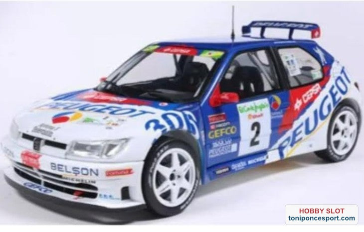 Peugeot 306 MAXI N 2 RALLY CORTES INGLES 1998 GILLES PANIZZI - HERVE PANIZZI