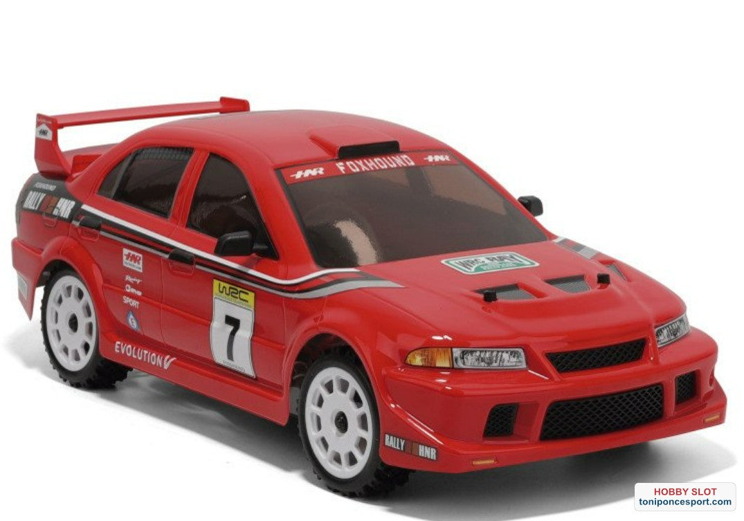 MITSUBISHI EVO RALLY BRUSHLESS 60A 3300KW 4X4 WATERPROOF ROJO