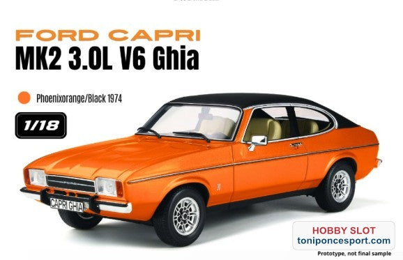 FORD CAPRI MK2 3,0L V6 GHIA PHOENIXORANGE/BLACK 1974