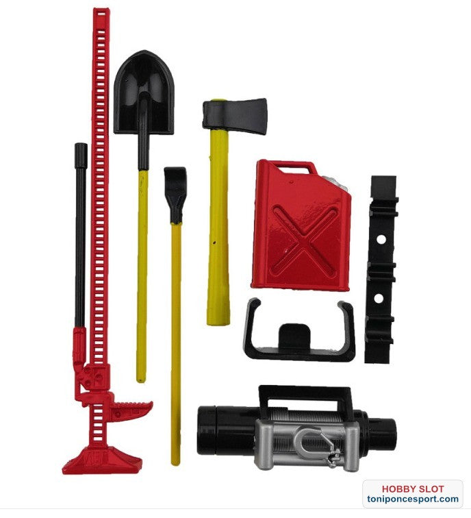 SET ACCESORIOS DECORACIÓN ESCALA 1/10 CRAWLER