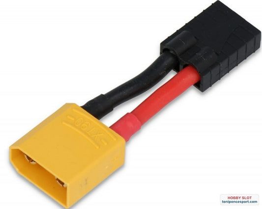 Conector Adapter with cable XT90 M suitable for Traxxas F 50mm.