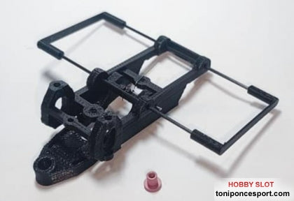 Puente delantero, compatible con bancadas de Ferrari de Black Arrow, 80mm de batalla y 102mm de guía-eje trasero.
