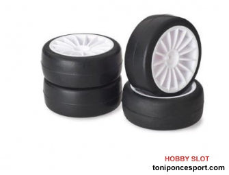 Ruedas Wheel Set Onroad "15 Spoke / Slick" white.