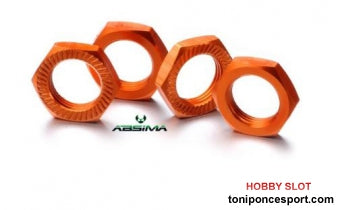 Hex locknut 17mm orange (4)