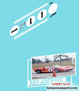 Calca Ford GT40 Spider Sebring 1966 - 1/32