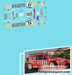 Calcas Peugeot 206 WRC Bastos 1/32
