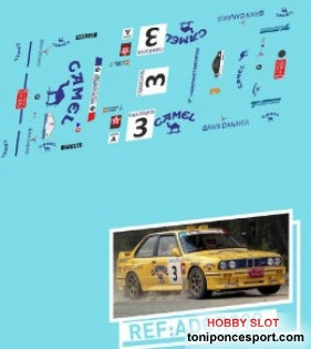 BMW M3 Camel 1991 Jose Mª. Ponce - J. C. Deniz 1/24