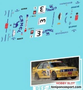 BMW M3 Camel 1991 Jose Mª. Ponce - J. C. Deniz 1/43