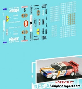 Calca Audi Quattro Demuth Hunsruck 1984