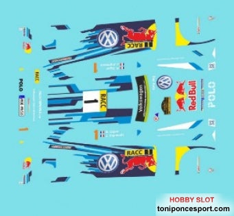 Calca Volkswagen Polo WRC Ogier Catalunya 2016