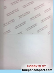 Papel de Calca Blanca para Laser Din A4 (x1) LASER / WHITE