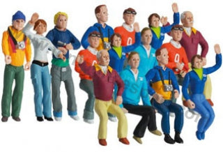 Figuras Publico 15 pz.