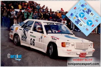 Calca Mercedes 190E Rallye El Corte Ingles 1989 "Carlos - H. Rguez."