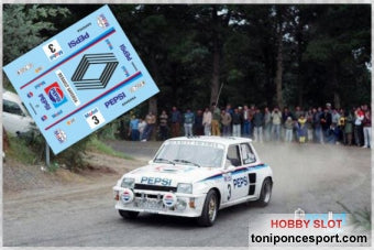 Calca Renault 5 Turbo Rallye Isla de Gran Canaria 87 "Santi Alvarez - F. Aristu"