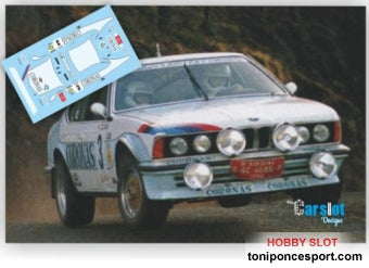 Calca BMW 635 CSI Rallye Isla de Gran Canaria 84 Fdo. Capdevilla - M. Cortecero