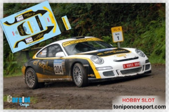 Calca Porsche 911 GT3 Rallye Principe de Asturias 2008 "Eloy Entrecanales - Borja Odrizola"