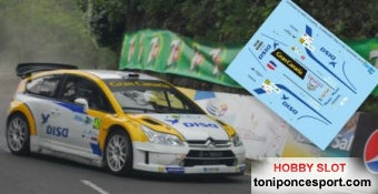 Calca Citroen C4 WRC Rallye de Canarias 2015 "D. Auriol - D. Giraudet" 1/18