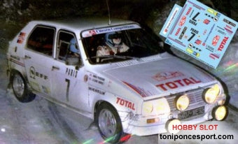 Calca Citroen Visa 1000 Pistas Rallye Montecarlo 1985 "J.C. Andruet - A. Peuvergne"