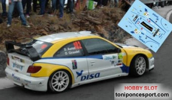Calca Citroen Xsara WRC Rallye de Canarias 2014 "D. Auriol - D. Giraudet"