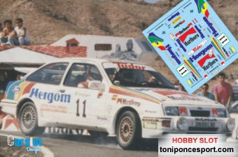 Calca Ford Sierra RS Cosworth Rallye El Corte Ingles 88 "J. Puras - T. Aguado"