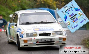 Calca Ford Sierra RS Cosworth Rallye Rias Altas Historico 2015 "S. Vallejo - A. Boto" 1/32