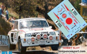 Calca Renault 5 turbo Rallye El Corte Ingles 1985 "Santi Alvarez - F. Aristu"