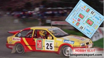 Calca Ford Sierra RS Cosworth Rallye El Corte Ingles 1989 L. Monzon - J. M. Rguez 1/32
