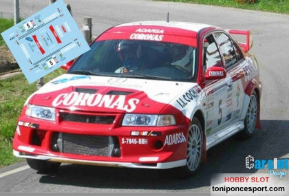 Calca Mitsubishi Lancer EVO VI Rally Principe de Asturias 2003 S. Concepción - V. Del Rosario - 1/32