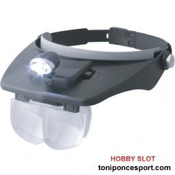 Lupa de Cabeza con Led y Varios Aumentos