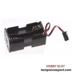 Portapilas 4AA conector Futaba