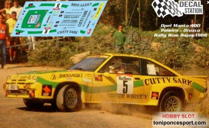 Calca Opel Manta 400 Rallye Rias Bajas 1988 Piñeiro - Orozco 1/32