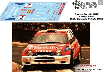 Calca Toyota Corolla WRC Rallye Formula Oviedo 1999 Sainz 1/32