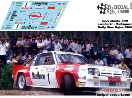 Calca Opel Manta 400 Rallye Rias Bajas 1986 Lamberti 1/32