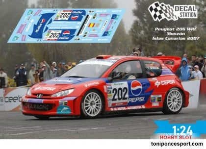 Calca Peugeot 206 WRC Rallye de Canarias 2007 Monzon - Deniz 1/24